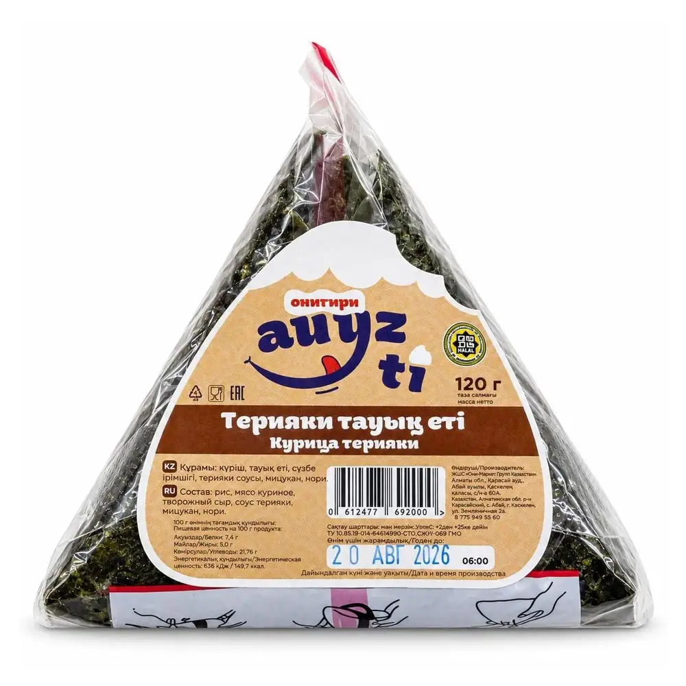 Онигири AUYZ TI «Курица терияки», 120 г